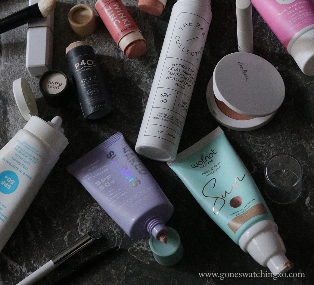 Australian natural &amp; reef safe sunscreen review &amp; swatches. Green Beauty Blogger. Gone Swatching xo